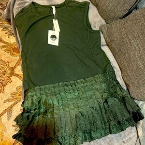 New with tags daily practice Anthropologie tennis dress. Gorgeous dark green